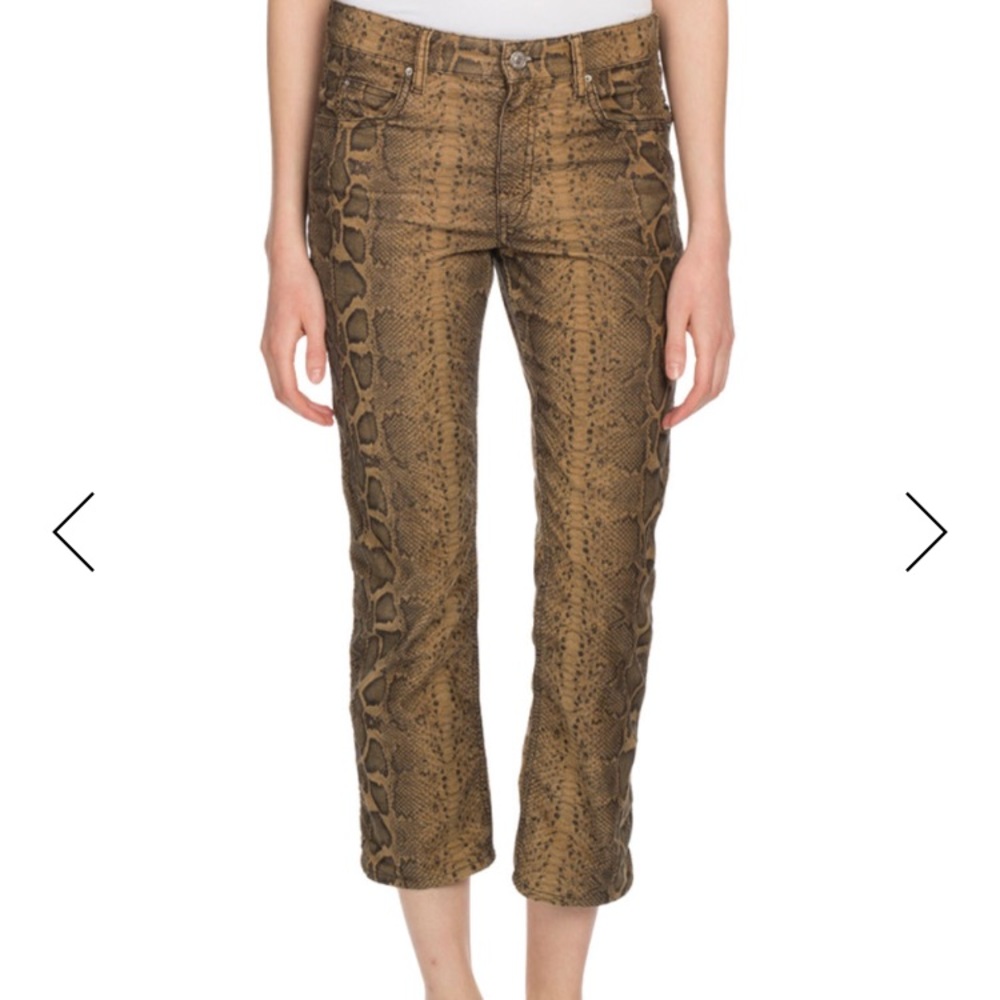 🐍 Isabel Marant snake skin ‘Apollo crop ‘ NWT 🐍